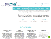 Tablet Screenshot of physiotherapistdelhi.com